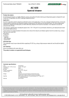 Technical Data Sheet AC600